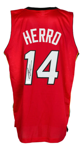 Tyler Herro Miami Signed Red Basketball Jersey JSA
