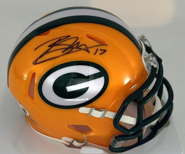 Packers Kickers BRANDON McMANUS Signed Riddell Speed Mini Helmet AUTO - JSA