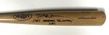 Brewers ROB DEER Signed Blonde Louisville Slugger Bat w/ Easter Sun AUTO - BAS