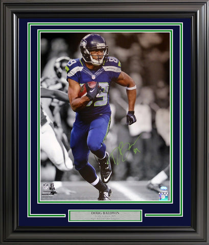 Doug Baldwin Autographed Signed Framed 16x20 Photo Seattle Seahawks MCS Holo