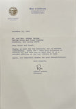 President Ronald Reagan Signed Letter BAS AC22608