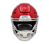 Julian Edelman Signed New England Patriots Speed Flex Authentic Flash NFL Helmet