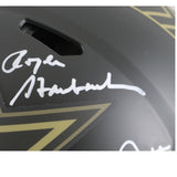 Staubach Dorsett Pearson Signed Dallas Cowboys Pro 25 STS Helmet Beckett 54608