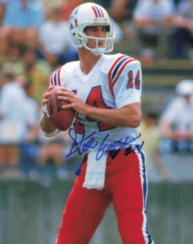 Steve Grogan Autographed Signed 8x10 Photo New England Patriots SKU #244704