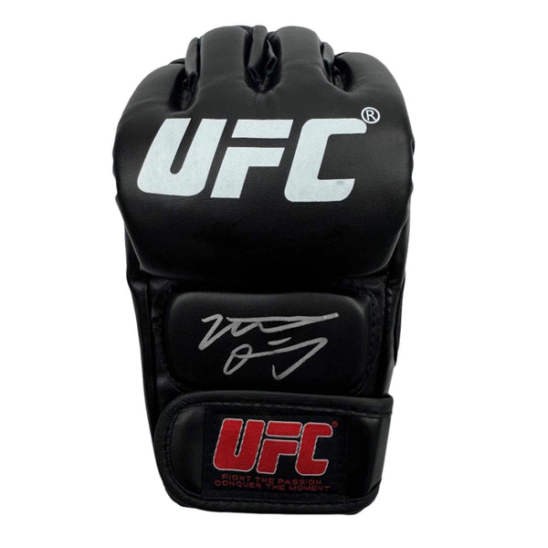 Lot of 5 Signed UFC Gloves. 2 Holloway, 2 Khabib, 1 Pereira