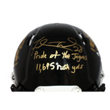 Fred Taylor Signed Jacksonville Jaguars TB Authentic Helmet Insc. Beckett 42348