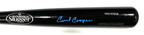 Brewers CECIL COOPER Signed Louisville Slugger Black Bat AUTO - BECKETT