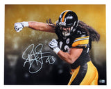 Troy Polamalu HOF Steelers Signed/Autographed 16x20 Photo Beckett 161939