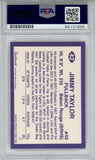 Jim Taylor Autographed/Signed 1983 Sunbeam #42 Trading Card PSA Slab 43741