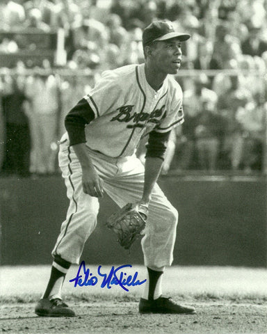 Milw Braves FELIX MANTILLA Signed 8x10 Photo #3 AUTO - 1957 World Series Champ