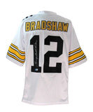 Terry Bradshaw HOF Signed White Custom Football Jersey Steelers Beckett 186190