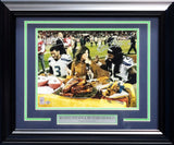 Russell Wilson & Richard Sherman Autographed Framed 11x14 Photo Seahawks