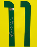 Ronaldinho Signed Brazil FC Home Soccer Jersey #11 with Beckett COA
