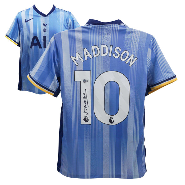James Maddison Signed Tottenham Hotspur Away Soccer Jersey #10 with Beckett COA