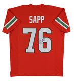 Warren Sapp Authentic Signed Orange Pro Style Jersey Autographed BAS Witnessed