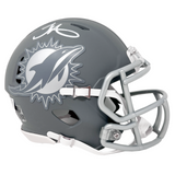 Tyreek Hill Miami Dolphins Signed Riddell Slate Mini Helmet BAS Beckett