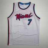 Autographed/Signed Giannis Antetokounmpo #7 Heat White Vice Jersey JSA COA