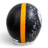 Lambert, Ham, Russell Autographed Signed Steelers VSR4 Helmet - 24 Pro Bowls JSA