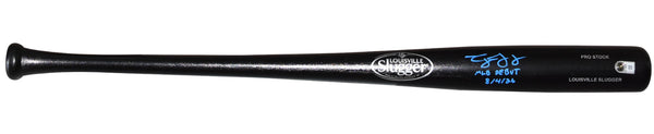 GEORGE LOMBARD JR SIGNED NEW YORK YANKEES LOUISVILLE SLUGGER BAT W/ MLB DEBUT