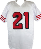 Deion Sanders Autographed White Pro STAT Style Jersey-Beckett W Hologram *Black