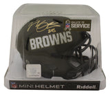 Jeremiah Owusu-Koramoah Signed Cleveland Browns Salute Mini Helmet BAS 38727