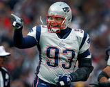 Richard Seymour Signed Patriots Jersey (Beckett) 3xSuper Bowl Champion Def. Line