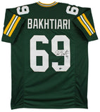 David Bakhtiari Authentic Signed Green Pro Style Jersey Autographed BAS