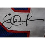 Eric Dickerson Autographed College Style Blue XL Jersey Beckett Witness 50757