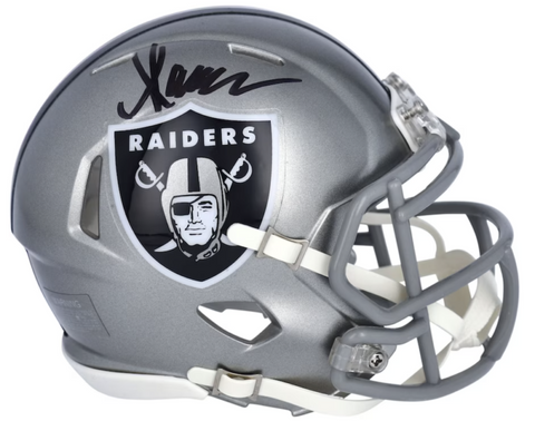 MARCUS ALLEN Autographed Los Angeles Raiders Flash Mini Speed Helmet FANATICS