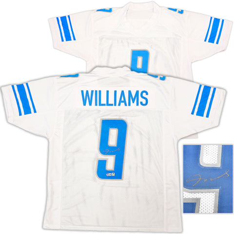 DETROIT LIONS JAMESON WILLIAMS AUTOGRAPHED WHITE JERSEY BECKETT WITNESS 222791