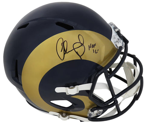 Orlando Pace Signed Rams 2000's TB Riddell FS Speed Rep Helmet w/HOF'16 - SS COA