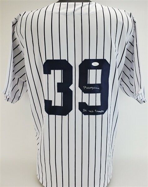 Roberto Kelly "3x WS Champs" Signed New York Yankees Jersey (JSA COA) Outfielder