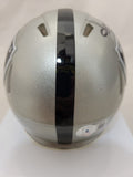 HOWIE LONG SIGNED RAIDERS SPEED MINI HELMET BECKETT QR