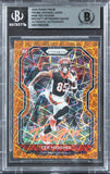 Bengals Tee Higgins Signed 2020 Panini Prizm Orange Lazer #308 RC BAS Slabbed