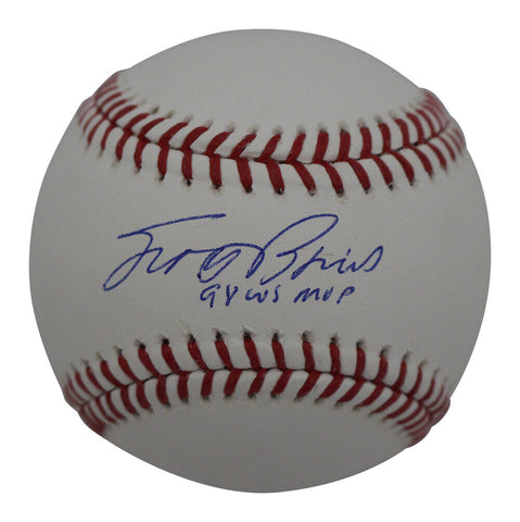 Scott Brosius Autographed New York Yankees OML Baseball 98 MVP Beckett 39580