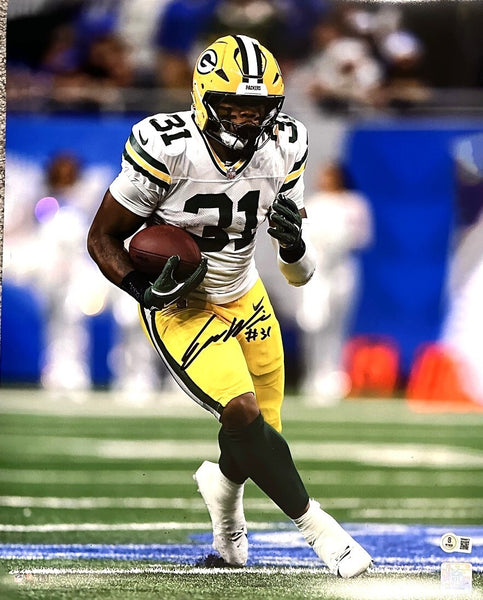 Packers Running Back EMANUEL WILSON Signed 16x20 Photo #3 AUTO - BAS
