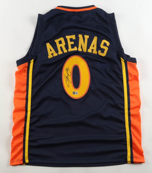 Gilbert Arenas Signed Warriors Oakland Throwback Jersey (Beckett) 3xNBA All Star