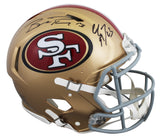 49ers Christian McCaffrey & Brock Purdy Signed F/S Speed Proline Helmet Fanatics