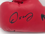 Oscar De La Hoya Autographed Red Everlast Boxing Glove LH Beckett QR #BS30351