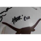Joseph Ossai Autographed Texas Longhorns Mini Helmet Hook Em Insc. Beckett 50161