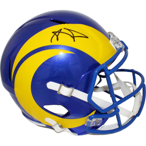 Aaron Donald Autographed/Signed Los Angeles Rams F/S Helmet Beckett 43843