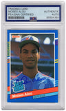 Moises Alou Signed Expos 1991 Donruss Rate Rookie Baseball Card #38 -PSA Slabbed