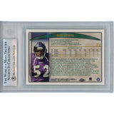 Ray Lewis Autographed 1998 Topps Chrome #72 Trading Card Slab Beckett 53460