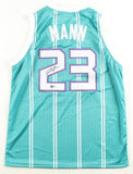 Tre Mann Signed Charlotte Hornets Jersey (Beckett) 2021 1st Round Draft Pick/ PG