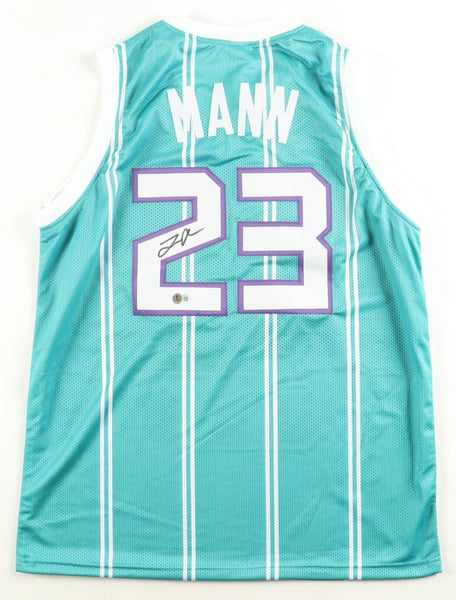 Tre Mann Signed Charlotte Hornets Jersey (Beckett) 2021 1st Round Draft Pick/ PG