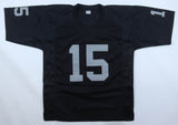 Tom Flores Signed Raiders Jersey (Beckett) Oakland Q.B. 1960-1966 / HOF 2021