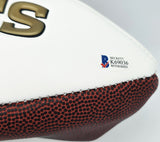 Ricky Williams Autographed Saints White Logo Football (Flat) Beckett #K69036
