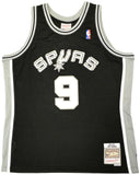 SPURS TONY PARKER AUTOGRAPHED BLACK M&N 2001-02 ROOKIE JERSEY XL BECKETT 222835