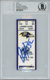 Ray Lewis Signed Baltimore Ravens Ticket 11/19/00 vs Cowboys BAS Slab 39464