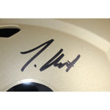 Travis Hunter Deion Sanders Signed Colorado Buffaloes F/S Helmet Beckett 51411